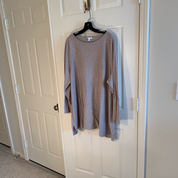 J Jill light khaki tunic sweater - Picture 1 of 4